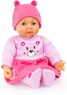 Puppenkleidung Bayer Jacke mit Kapuze Mütze Puppe 20 cm rosa 