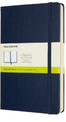 Image of Moleskine Notizbuch - Erweitert Large/A5 Blanko Fester Einband Saphir