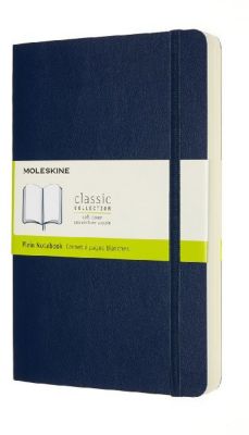 Image of Moleskine Notizbuch - Erweitert Large/A5 Blanko Weicher Einband Saphir