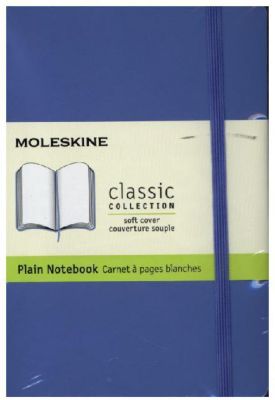 Image of Moleskine Classic, Notizbuch Pocket/A6 Blanko, Hortensien Blau