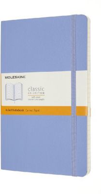 Image of Moleskine Notizbuch Large/A5 Liniert Weicher Einband Hortensien Blau