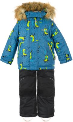 Комплект Nikastyle: куртка и полукомбинезон - джинсовый