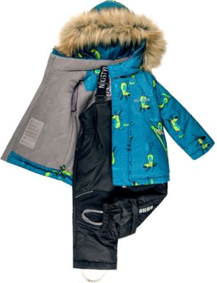 Комплект Nikastyle: куртка и полукомбинезон - джинсовый