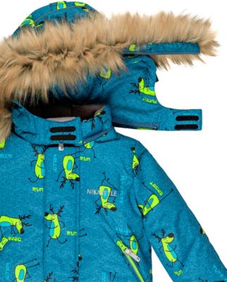 Комплект Nikastyle: куртка и полукомбинезон - джинсовый