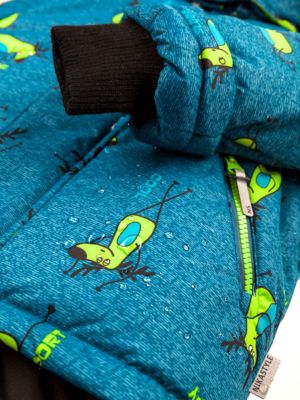 Комплект Nikastyle: куртка и полукомбинезон - джинсовый