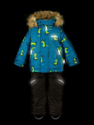 Комплект Nikastyle: куртка и полукомбинезон - джинсовый