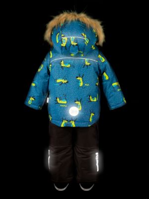 Комплект Nikastyle: куртка и полукомбинезон - джинсовый