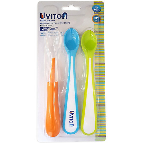Набор ложечек Uviton, оранжевый - оранжевый от Uviton Baby