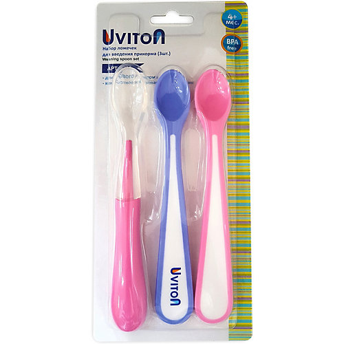 Набор ложечек Uviton, розовый - розовый от Uviton Baby