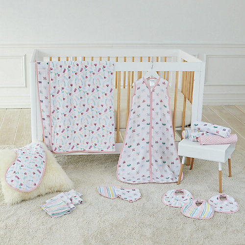 Одеяло из муслина Aden Anais Floral fauna 112х112 см от aden+anais