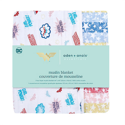 Муслиновое одеяло Aden Anais Wonder Woman 112х112 см от aden+anais