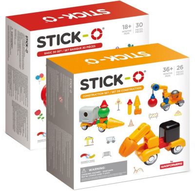 Конструктор Stick-O "Большая стройка", 2 набора