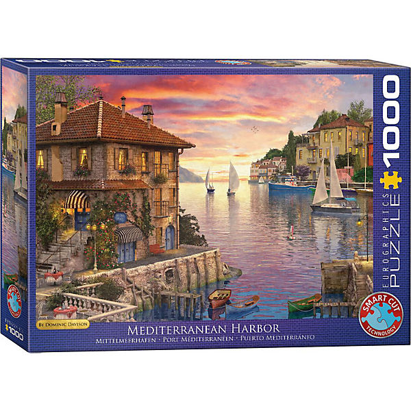 Puzzle 1000 Teile-Mittelmeerhafen