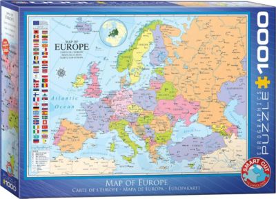 EU Karte 1000 Teile Europa Puzzle Die gesamte EU 68 x 48 cm 