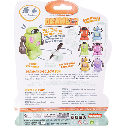 Индуктивный робот Junfa Toys Drawbot от Junfa Toys