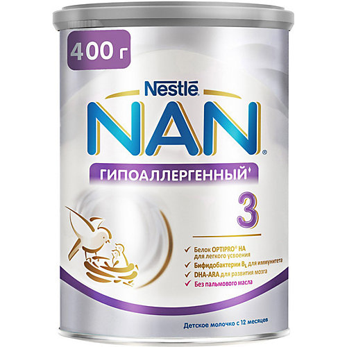Молочный напиток Nestle NAN гипоаллергенный 3, с 12 мес, 400 г от Nestle