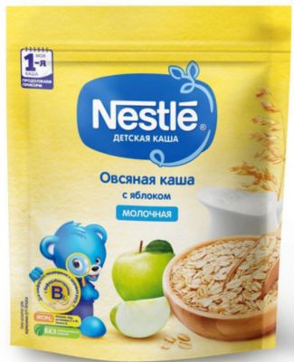 Молочная каша Nestle овсяная с яблоком, с 5 мес, 220 г