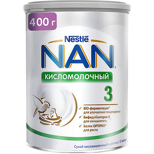 Молочный напиток Nestle NAN кисломолочный 3, с 12 мес, 400 г от Nestle