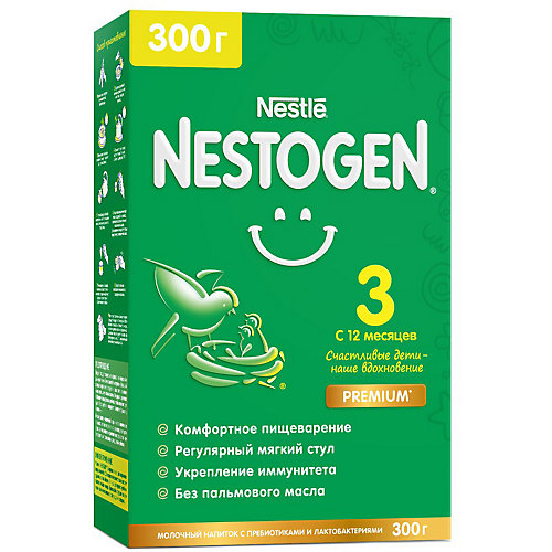 Молочный напиток Nestle Nestogen 3, с 12 мес, 300 г от Nestle
