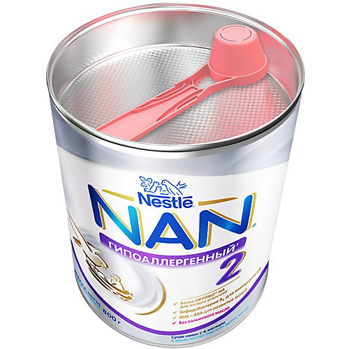 Молочная смесь Nestle NAN гипоаллергенный 2, с 6 мес, 800 г от Nestle