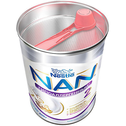 Молочная смесь Nestle NAN гипоаллергенный 2, с 6 мес, 400 г от Nestle