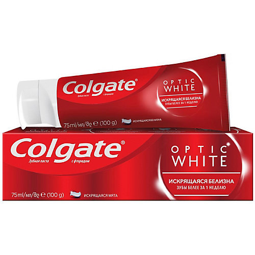 Зубная паста Colgate Optic White, 75 мл