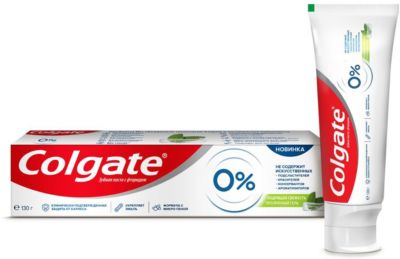 Зубная паста Colgate Zero бодрящая свежесть, 130 г