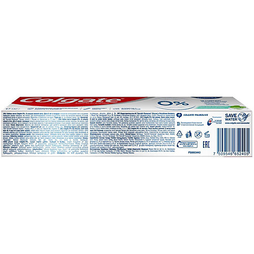 Зубная паста Colgate Zero мягкое очищение, 130 г