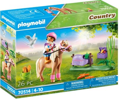 Playmobil 70512 Country Fröhlicher Ponyausflug Bauernhof Pferde Spielzeug-Set 