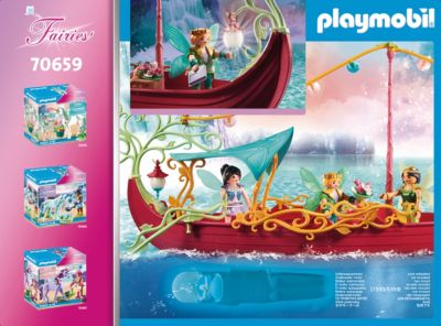 Playmobil 70659 Fairies Romantisches Feen-Boot Spielzeug-Set Boot Schiff Pink 