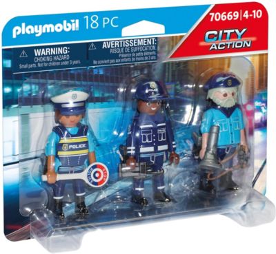 playmobil® Figur PolizeiPolizist mit WesteMützePistoleFunkgerät 