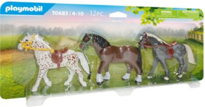 Playmobil Pferdekoppel mit Pferden & Reiterin Spielzeug für Mädchen ab 5 Jahren 