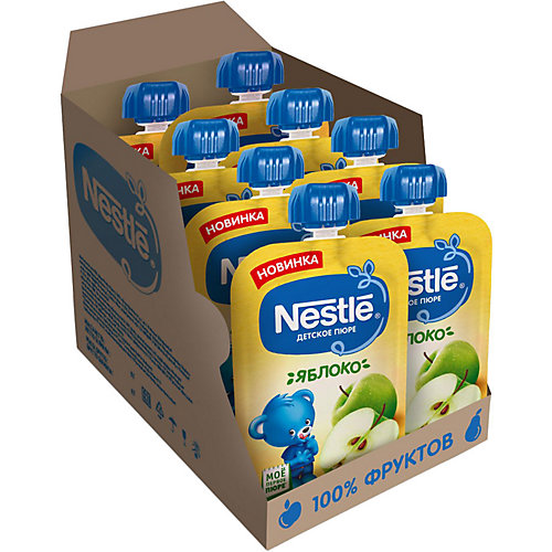 Пюре Nestle яблоко с 4 мес, 8 шт х 90 г/уп от Nestle