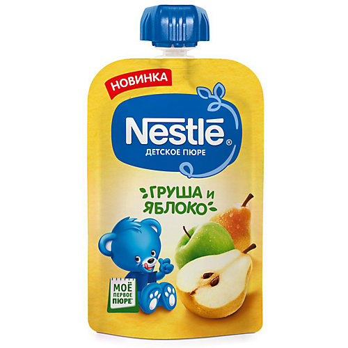 Пюре Nestle груша, яблоко с 5 мес, 8 шт х 90 г/уп от Nestle