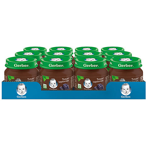 Пюре Gerber чернослив с 4 мес, 12 шт х 80 г/уп от Gerber