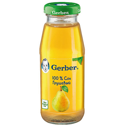 Сок Gerber грушевый с 4 мес, 12 шт х 175 мл/уп от Gerber