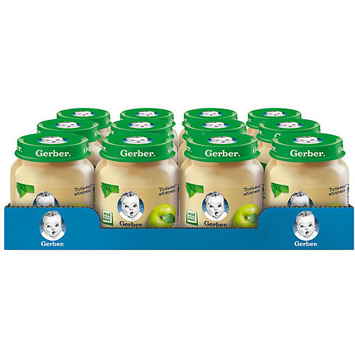 Пюре Gerber яблоко с 4 мес, 12 шт х 130 г/уп от Gerber