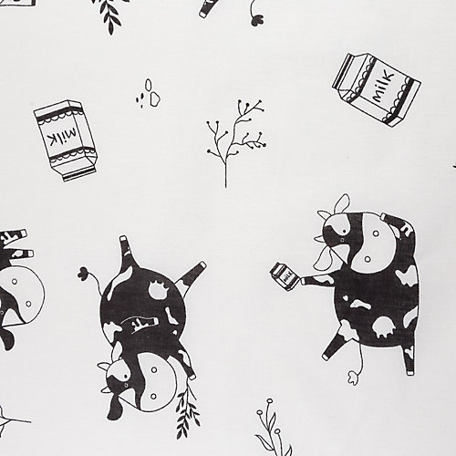 Пеленка Крошка Я Happy cow - черный от Крошка Я