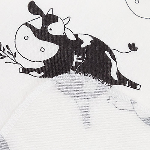 Пеленка Крошка Я Happy cow - черный от Крошка Я