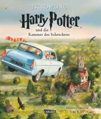 Image of Buch - Harry Potter Band 2, Harry Potter und die Kammer des Schreckens (farbig illustrierte Schmuckausgabe)