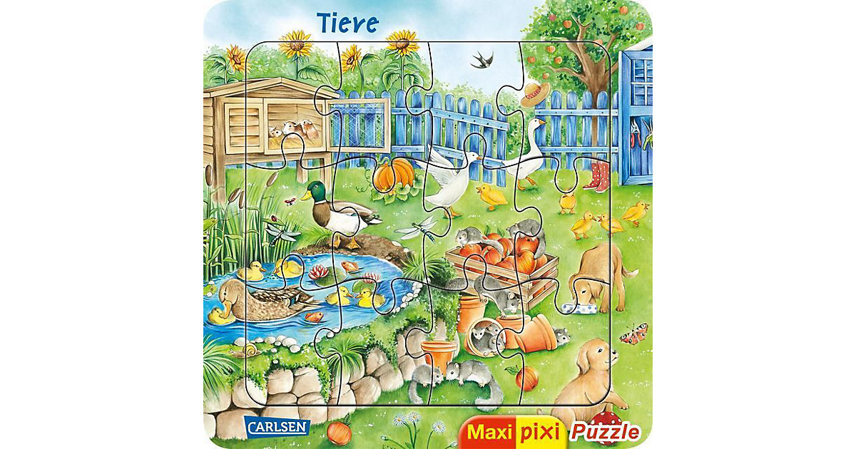 Puzzles: Carlsen Verlag Maxi-Pixi-Puzzle: Tiere (Kinderpuzzle)