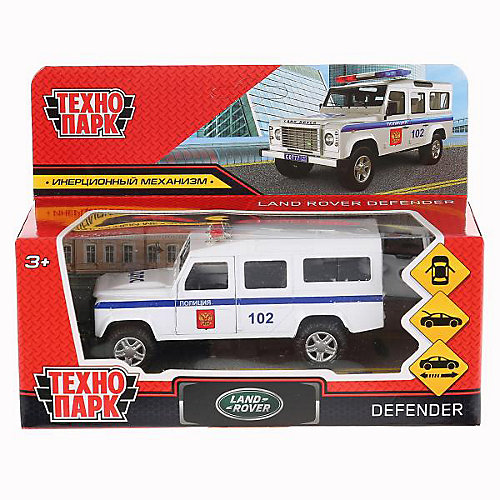 Машинка Технопарк Land Rover Defender "Полиция" от ТЕХНОПАРК