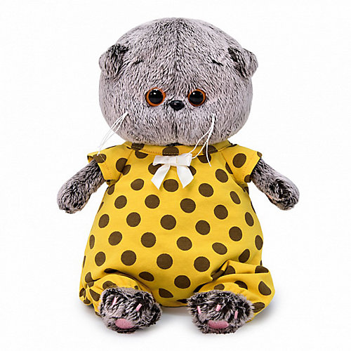 Мягкая игрушка Budi Basa Кот Басик Baby в комбинезоне в горох, 20 см от Budi Basa
