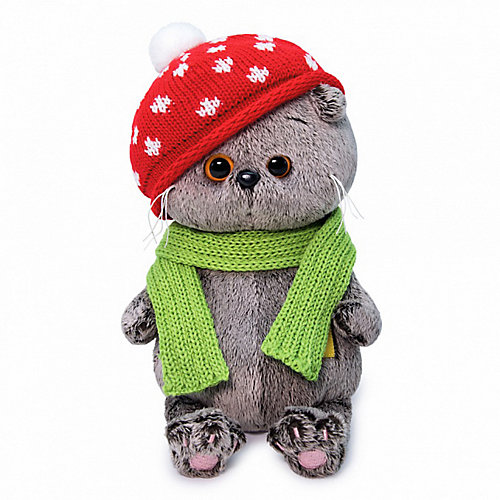 Мягкая игрушка Budi Basa Кот Басик Baby в шапке мухомор, 20 см от Budi Basa