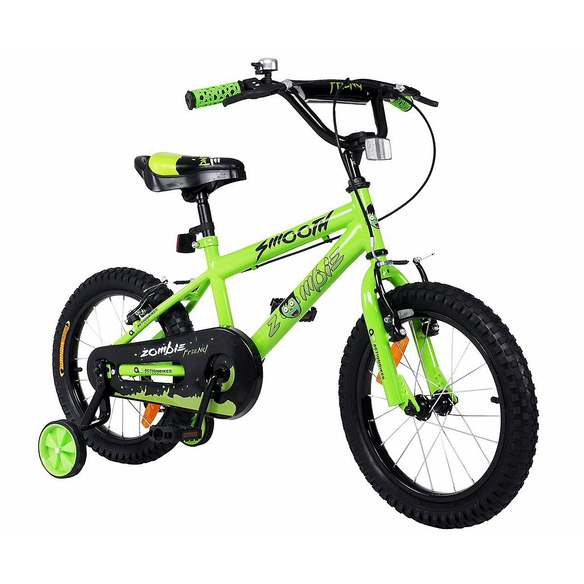 Actionbikes Motors Kinderfahrrad Zombie 16 Zoll Kinder Fahrrad V-Brake Bremsen Kettenschutz Kinderrad