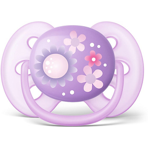 Пустышка Philips Avent Ultra Soft 6-18 мес, цветы от PHILIPS AVENT