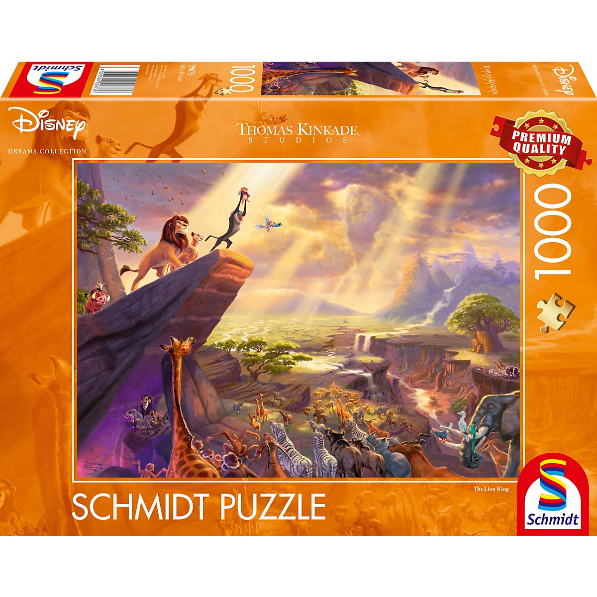 Puzzle Kinkade Disney König der Löwen 1.000 Teile