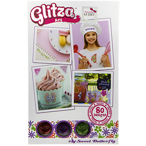 Набор тату Glitza Art Lukky Бабочки, 80 дизайнов от Lukky