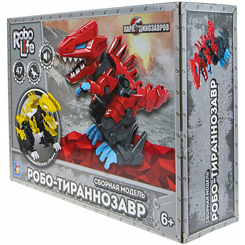 Сборная модель 1Toy RoboLife "Робо-тираннозавр", 47 деталей
движение, звук эффекты , работает от 2 АА бат (в ко от 1Toy