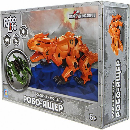 Сборная модель 1Toy RoboLife "Робо-ящер", 46 деталей от 1Toy